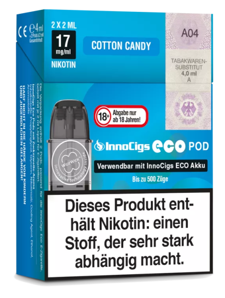 SC IC Eco Pod Cotton Candy 17mg 2 Stück