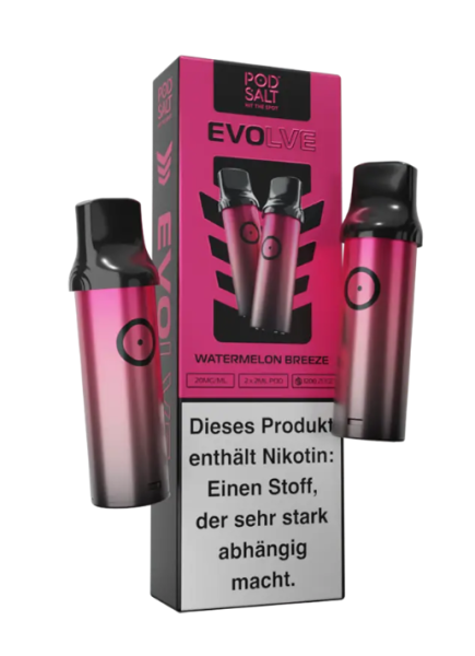 Pod Salt Evolve Einweg Pod Watermelon Breeze 20mg 2er Pack (Steuer)