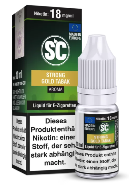 SC Strong Gold Tabak 18mg 10ml (Steuer)