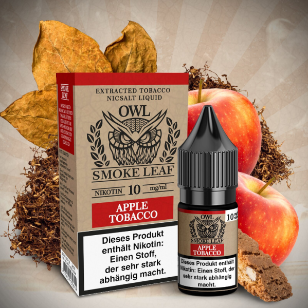 OWL Smoke Leaf Apple Tobacco Nikotinsalz Liquid 10ml 10mg (Steuer)