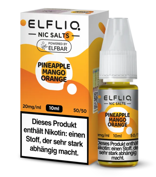 Elfbar Elfliq Pineapple Mango Orange 20mg Nikotinsalzliquid 10ml (Steuer)