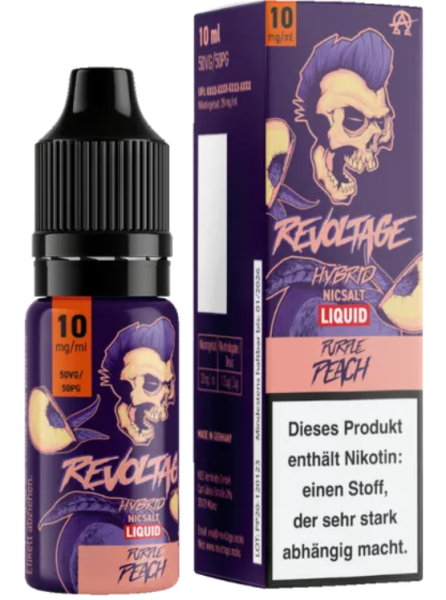 Revoltage Purple Peach Liquid 10ml 10mg (Steuer)