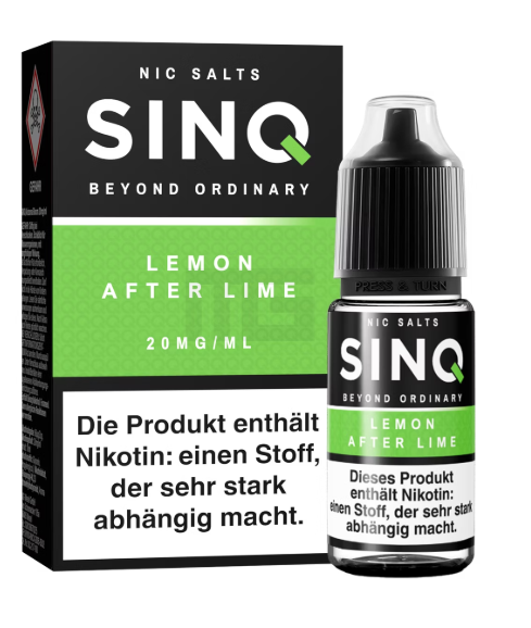 SINQ Niktoinsalz Liquid Lemon After Lime 10ml 20mg