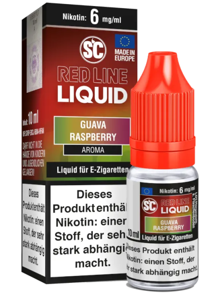 SC Red Line Nikotin Liquid Guava Raspberry 6mg (Steuer)