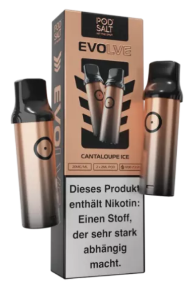 Pod Salt Evolve Einweg Pod Cantaloupe Ice 20mg 2er Pack (Steuer)