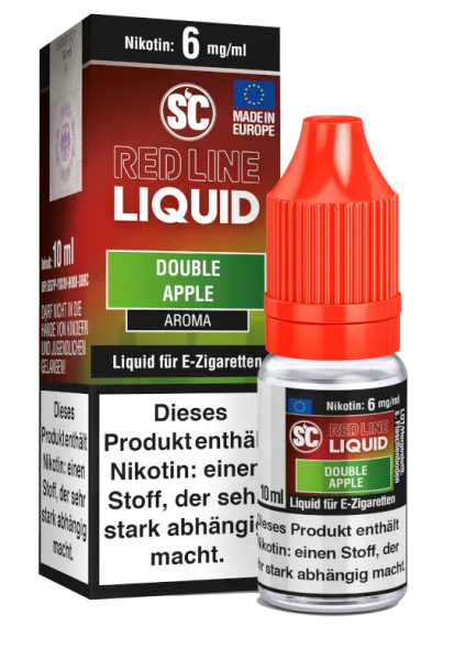 SC Red Line Nikotin Liquid Double Apple 6mg (Steuer)