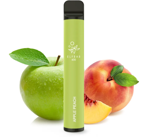 Elfbar 600 Einweg E-Zigarette Apple Peach 20mg (Steuer)
