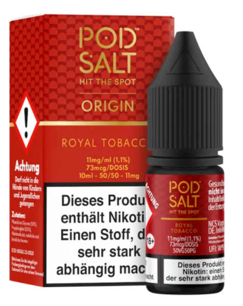 Pod Salt Origin Royal Tobacco 11 mg 10ml (Steuer)