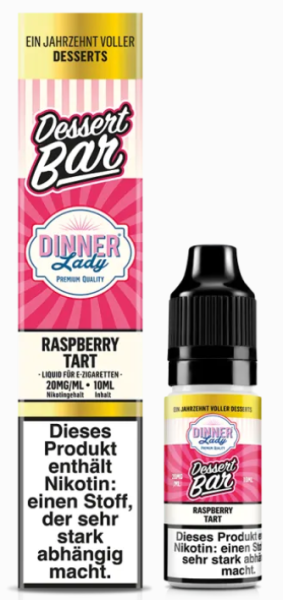 Dinner Lady Nikotinsalz Raspberry Tart 10ml 20mg (Steuer)
