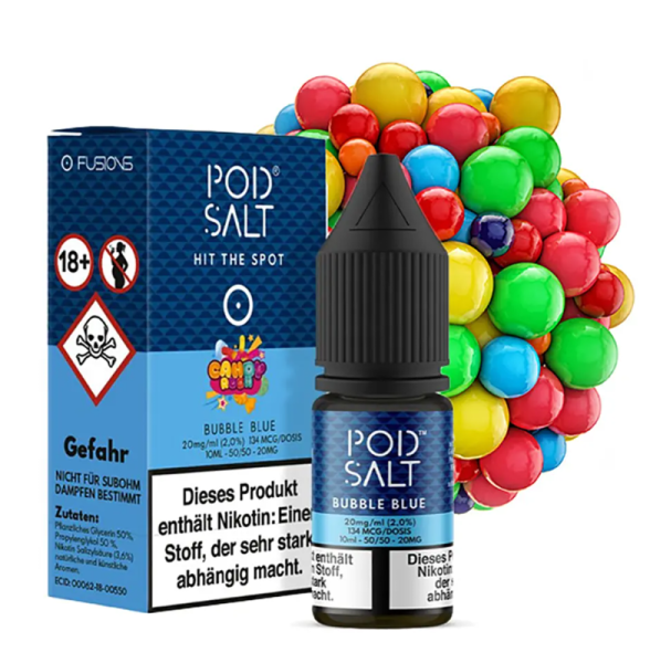 Pod Salt Fusion Bubble Blue 20 mg 10ml (Steuer)