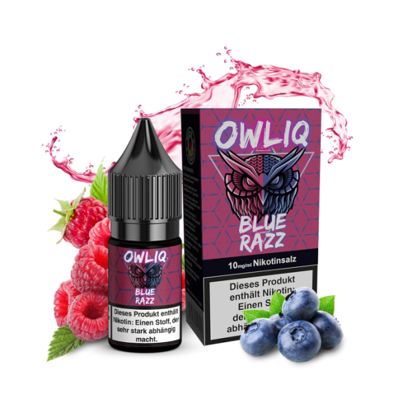 OWLIQ Blue Razz Nikotinsalz Liquid 10ml 10mg (Steuer)