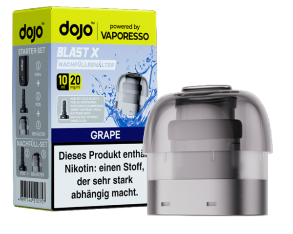 dojo Blast X Refill 10ml 20mg Grape