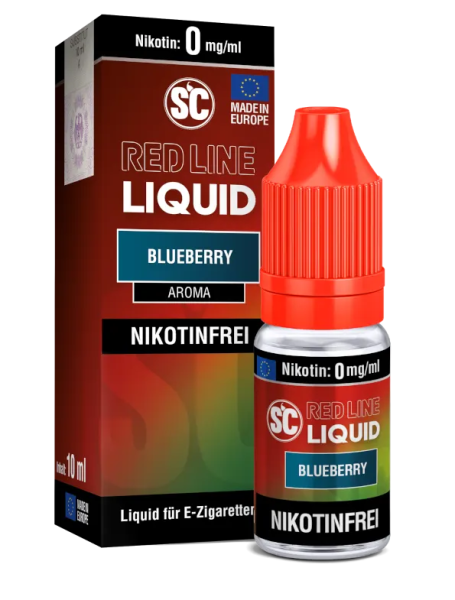 SC Red Line Nikotin Liquid Blueberry 0mg (Steuer)