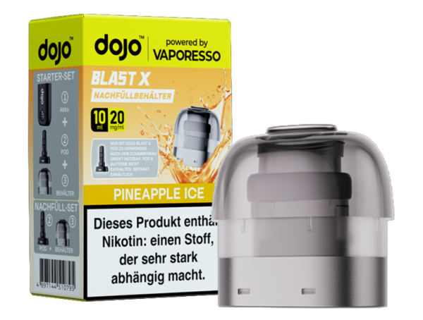 dojo Blast X Refill 10ml 20mg Pineapple Ice
