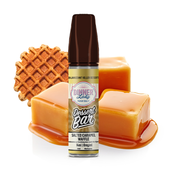 Dinner Lady Desert Bar Salted Caramel Waffle 14ml Aroma Longfill