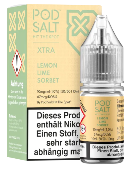 Pod Salt X Lemon Lime Sorbet 10 mg 10ml (Steuer)