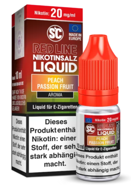 SC Red Line Peach Passion Fruit 0mg 10ml