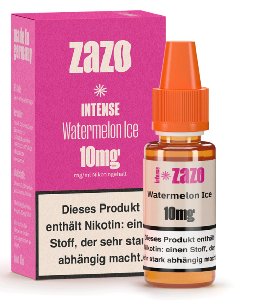 ZAZO Intense Watermelon Ice Niksalt 10mg 10ml