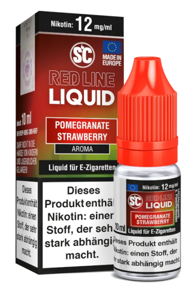 SC Red Line Nikotin Liquid Pomegranate Strawberry 12mg (Steuer)