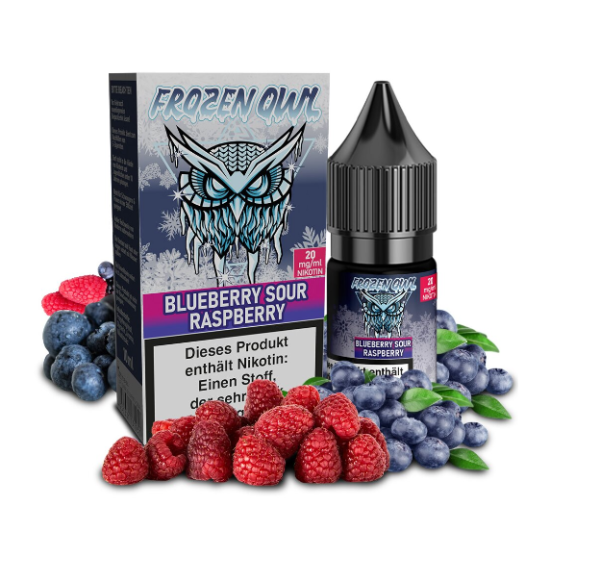 Frozen OWL Blueberry Sour Raspberry Nikotinsalz Liquid 10ml 20mg (Steuer)