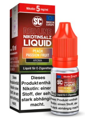 SC Red Line Peach Passion Fruit 5mg 10ml