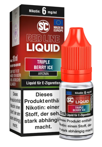 SC Red Line Nikotin Liquid Triple Berry Ice 6mg (Steuer)