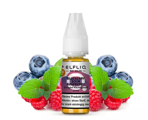 Elfbar Elfliq Blueberry Sour Raspberry Nikotinsalzliquid 10mg 10ml (Steuer)