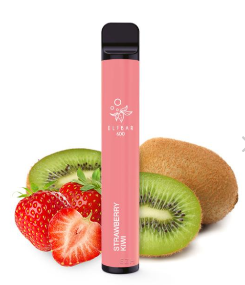 Elfbar 600 Einweg E-Zigarette Strawberry-Kiwi Nikotinfrei (Steuer)
