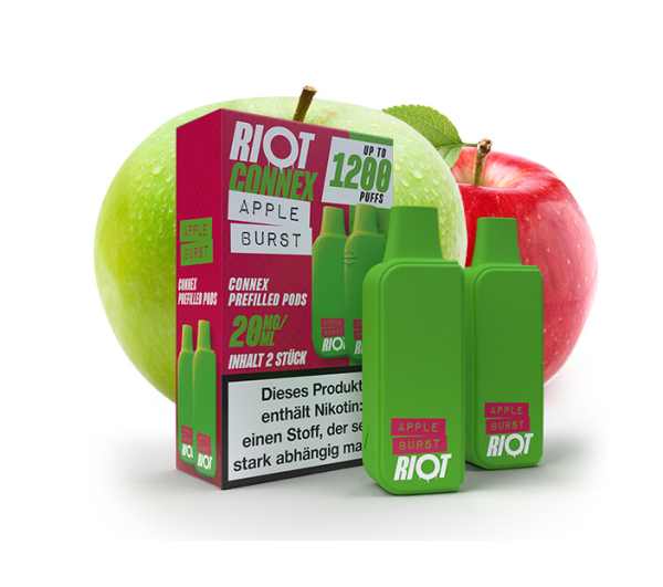 RIOT SQUAD Connex Pod - Apple Burst 20mg 2er Pack