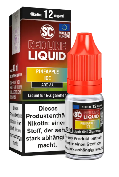 SC Red Line Nikotin Liquid Pineapple Ice 12mg (Steuer)
