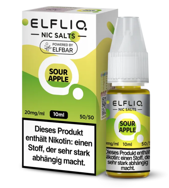 Elfbar Elfliq Sour Apple 20mg Nikotinsalzliquid 10ml (Steuer)
