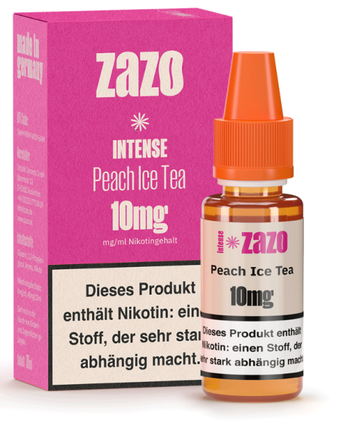 ZAZO Intense Peach Ice Tea Niksalt 10mg 10ml
