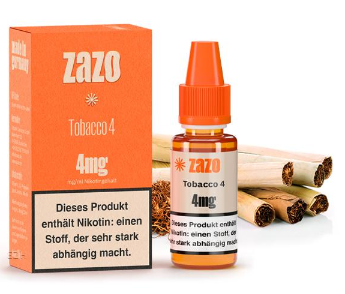 Zazo Tobacco 4 4mg 10ml (Steuer)