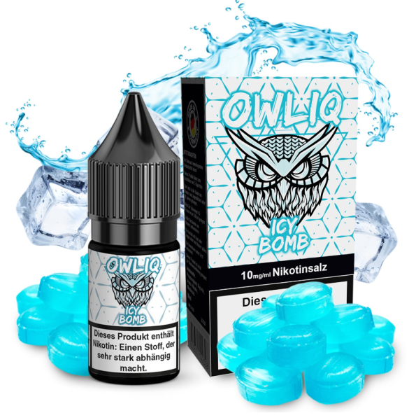 OWLIQ Icy Bomb Nikotinsalz Liquid 10ml 10mg (Steuer)