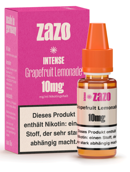 ZAZO Intense Grapefruit Lemonade Niksalt 10mg 10ml