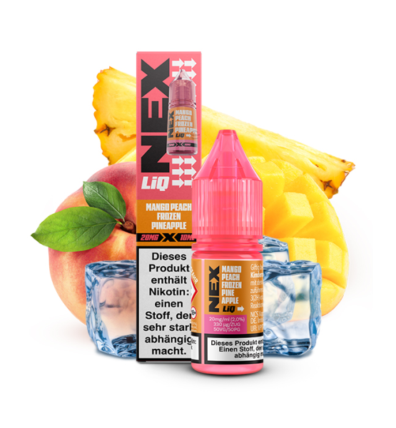 Pod Salt NexLiq Mango Peach Frozen Pineapple 0 mg 10ml (Steuer)