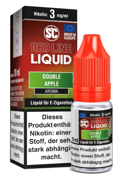 SC Red Line Nikotin Liquid Double Apple 3mg (Steuer)