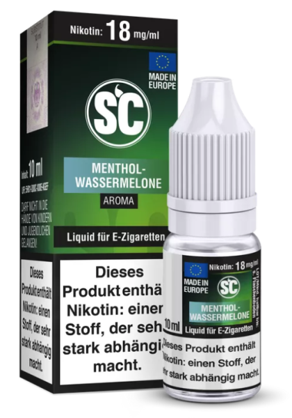 SC Menthol-Wassermelone 0mg 10ml (Steuer)