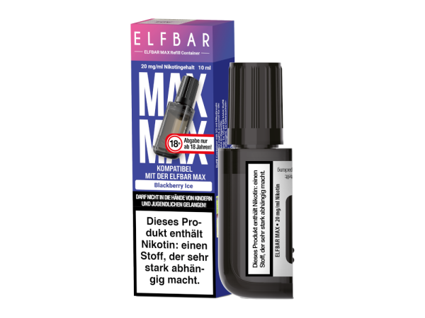 Elfbar Max Refill Blackberry Ice 20mg 10ml (Steuer)