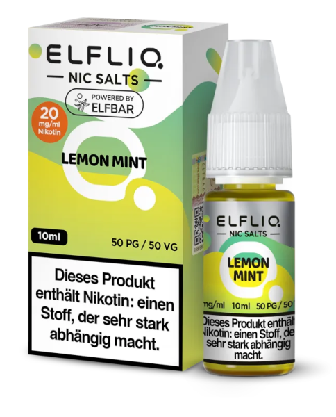 Elfbar Elfliq Lemon Mint 20mg Nikotinsalzliquid 10ml (Steuer)