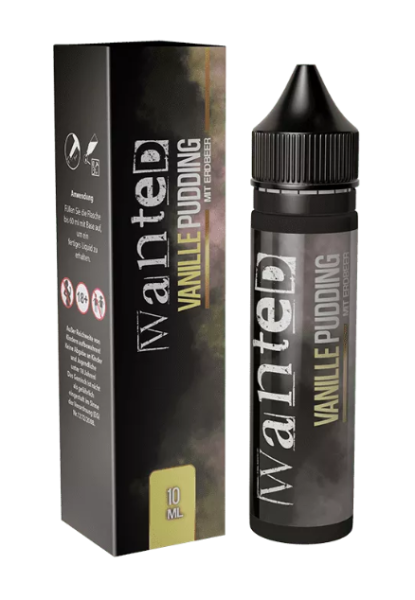 Wanted Vanillepudding Erdbeere 10ml Aroma Longfill (Steuer)