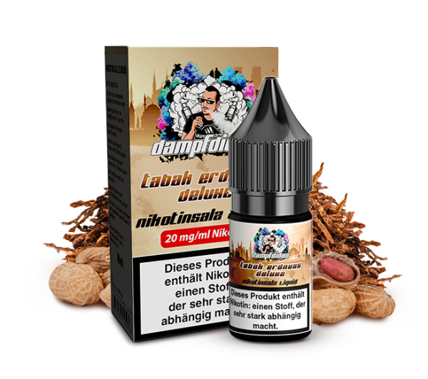 Dampfdidas Tabak Erdnuss Deluxe Nikotinsalz 10ml 20mg (Steuer)