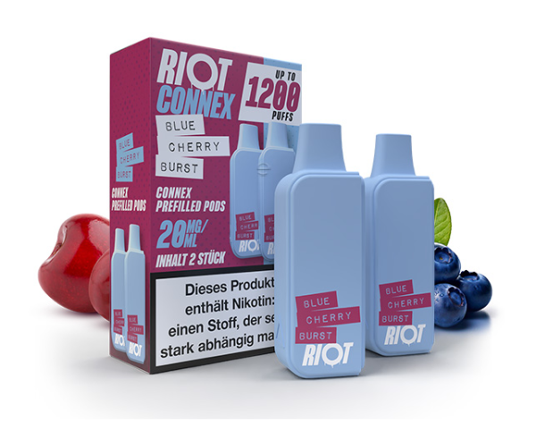 RIOT SQUAD Connex Pod - Blue Cherry Burst 20mg 2er Pack