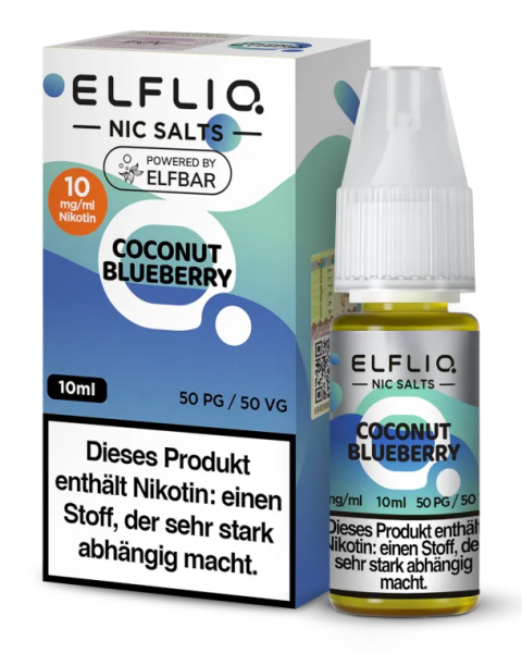 Elfbar Elfliq Coconut Blueberry 10mg Nikotinsalzliquid 10ml (Steuer)
