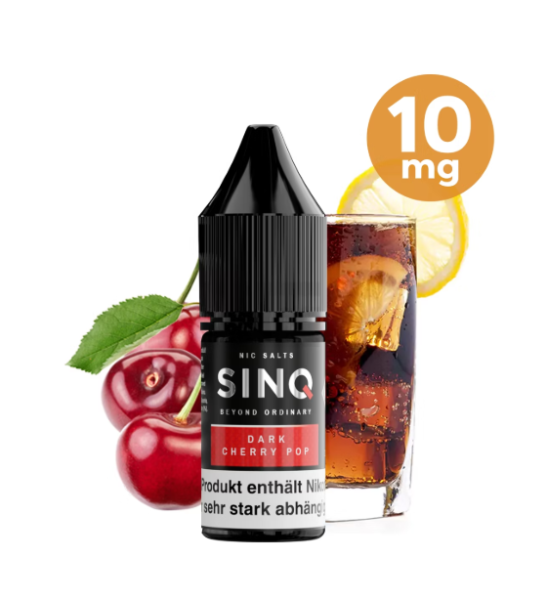 SINQ Niktoinsalz Liquid Dark Cherry Pop 10ml 10mg