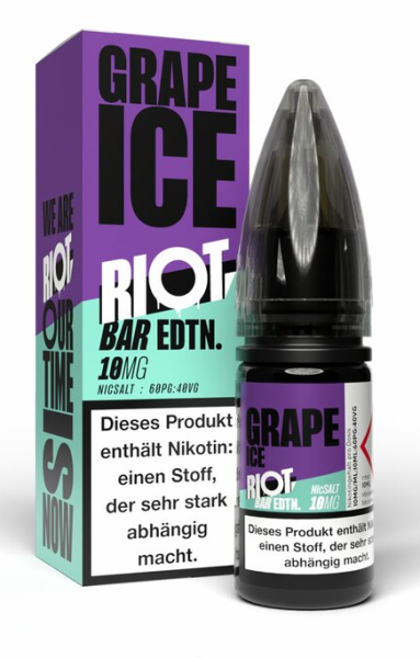 Riot Squad NikSalt Grape Ice 10mg 10ml (Steuer)