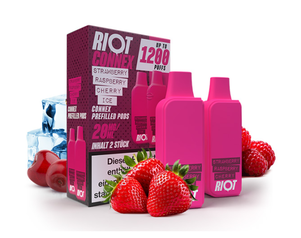 RIOT SQUAD Connex Pod - Strawberry Raspberry Cherry Ice 20mg 2er Pack