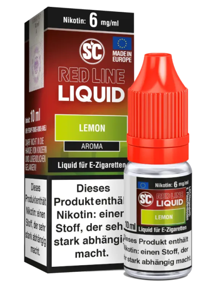 SC Red Line Nikotin Liquid Lemon 6mg (Steuer)