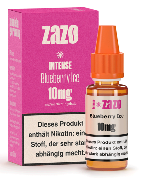 ZAZO Intense Blueberry Ice Niksalt 10mg 10ml