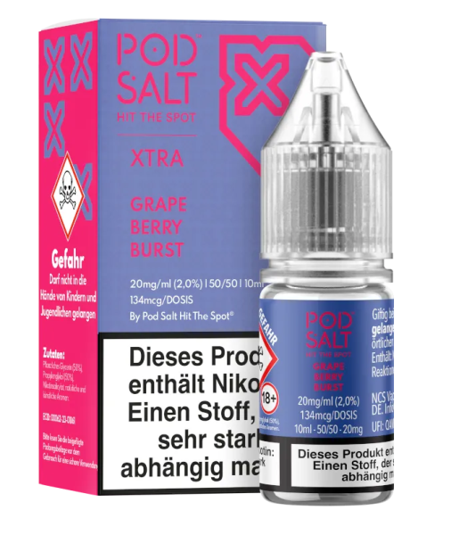 Pod Salt X Grape Berry Burst 20 mg 10ml (Steuer)